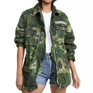 Free People Seize The Day Camo Jacket